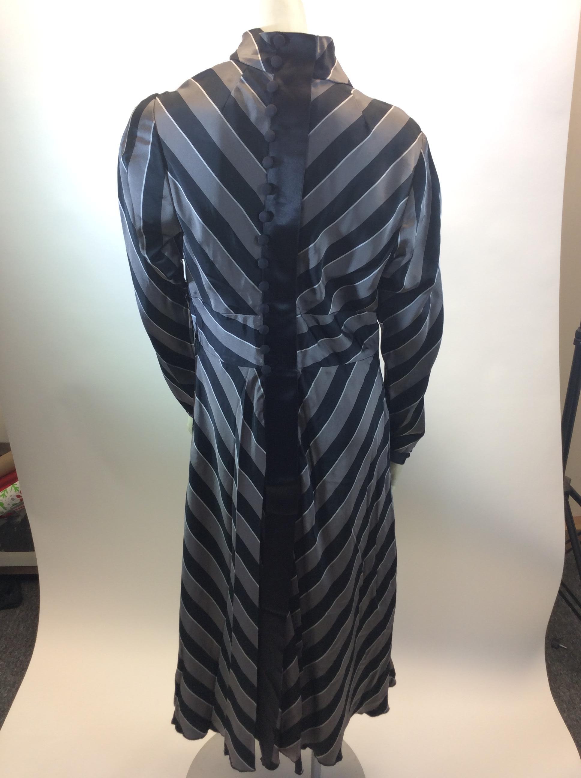 Marc Jacobs Black and Grey Stripe Dress NWT In New Condition For Sale In Narberth, PA