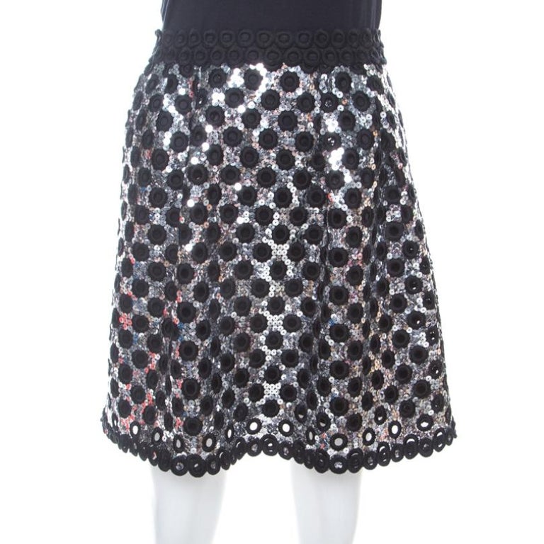 black and silver sequin
