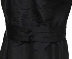 MARC JACOBS Black Dress Sleeveless Knee Length Silk Cocktail Bow Zipper Sz 8
