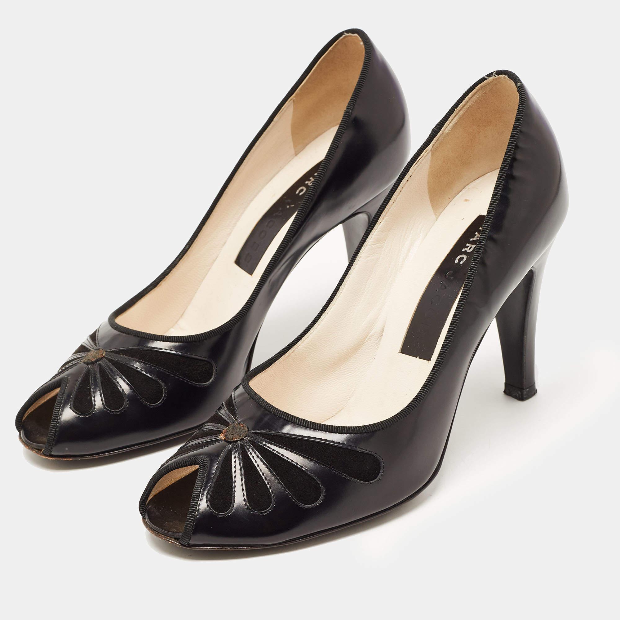 Make a chic style statement with these designer pumps. They showcase sturdy heels and durable soles  perfect for your fashionable outings