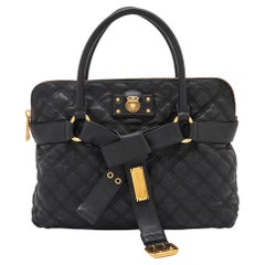 Marc Jacobs Borsa in pelle nera Kari Satchel