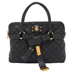 Used Marc Jacobs Black Leather Kari Satchel