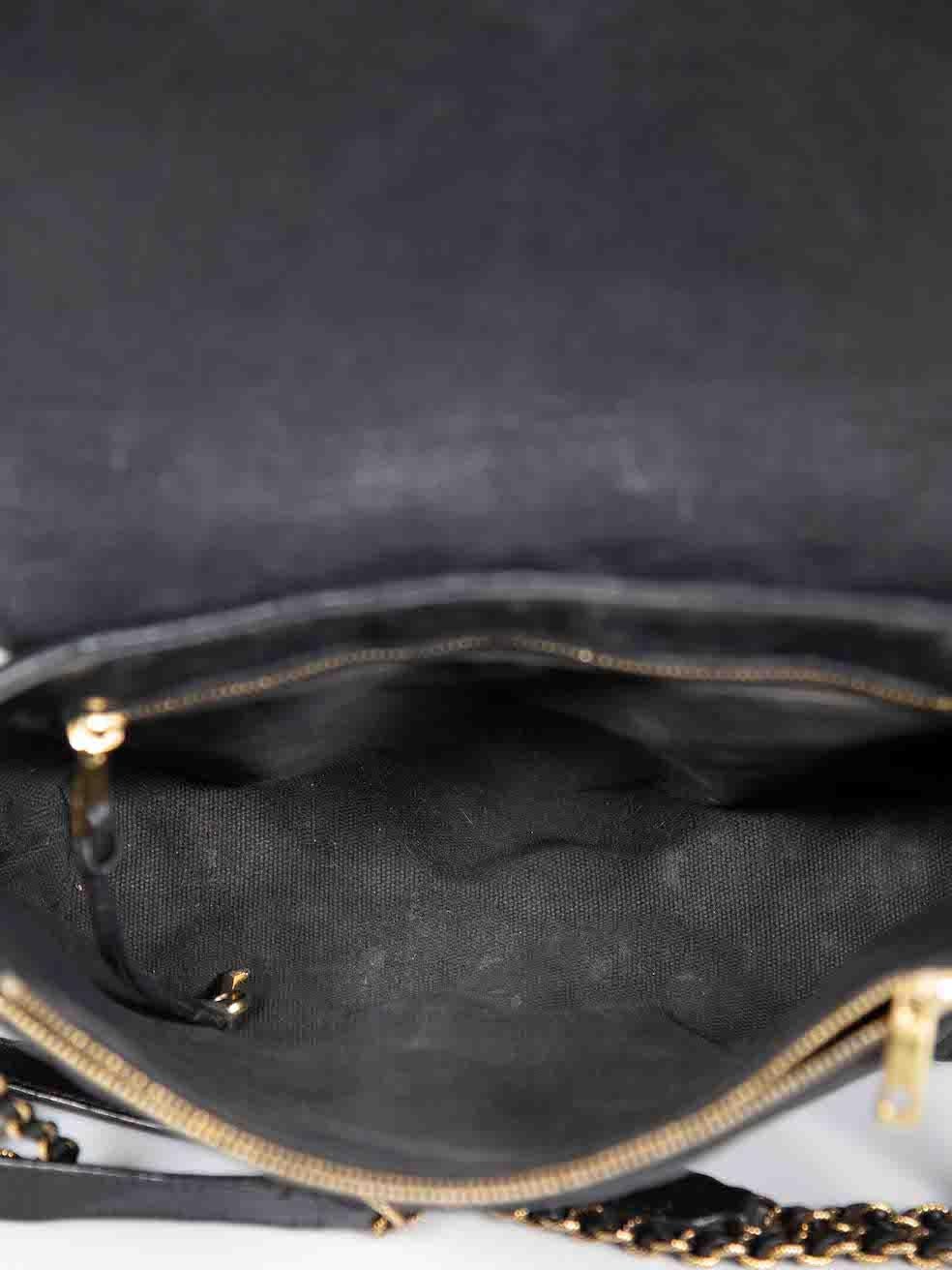 Marc Jacobs Black Leather Large Single Baroque Shoulder Bag For Sale 1