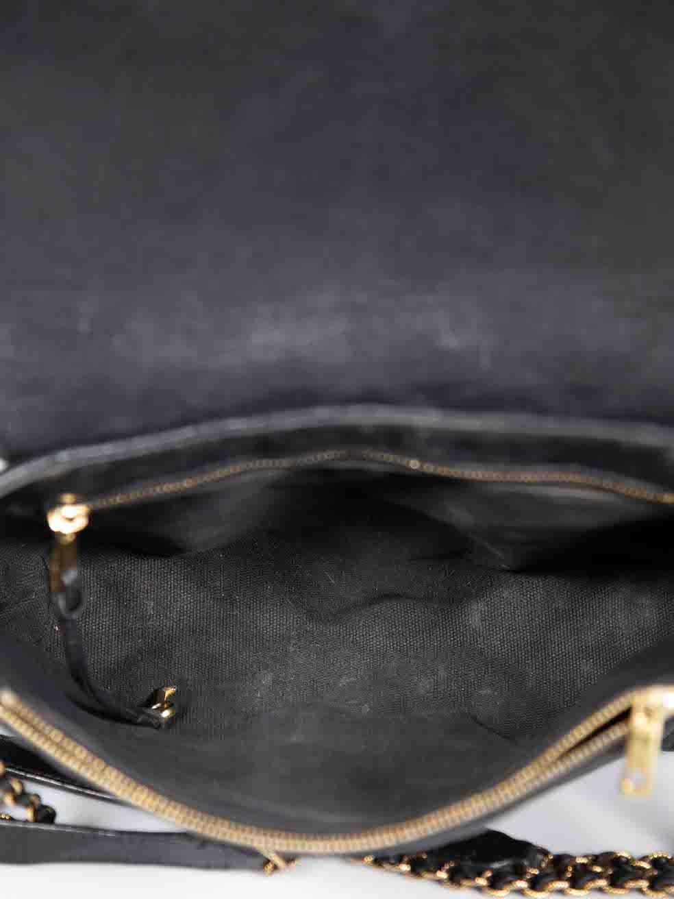 Marc Jacobs Black Leather Large Single Baroque Shoulder Bag 1