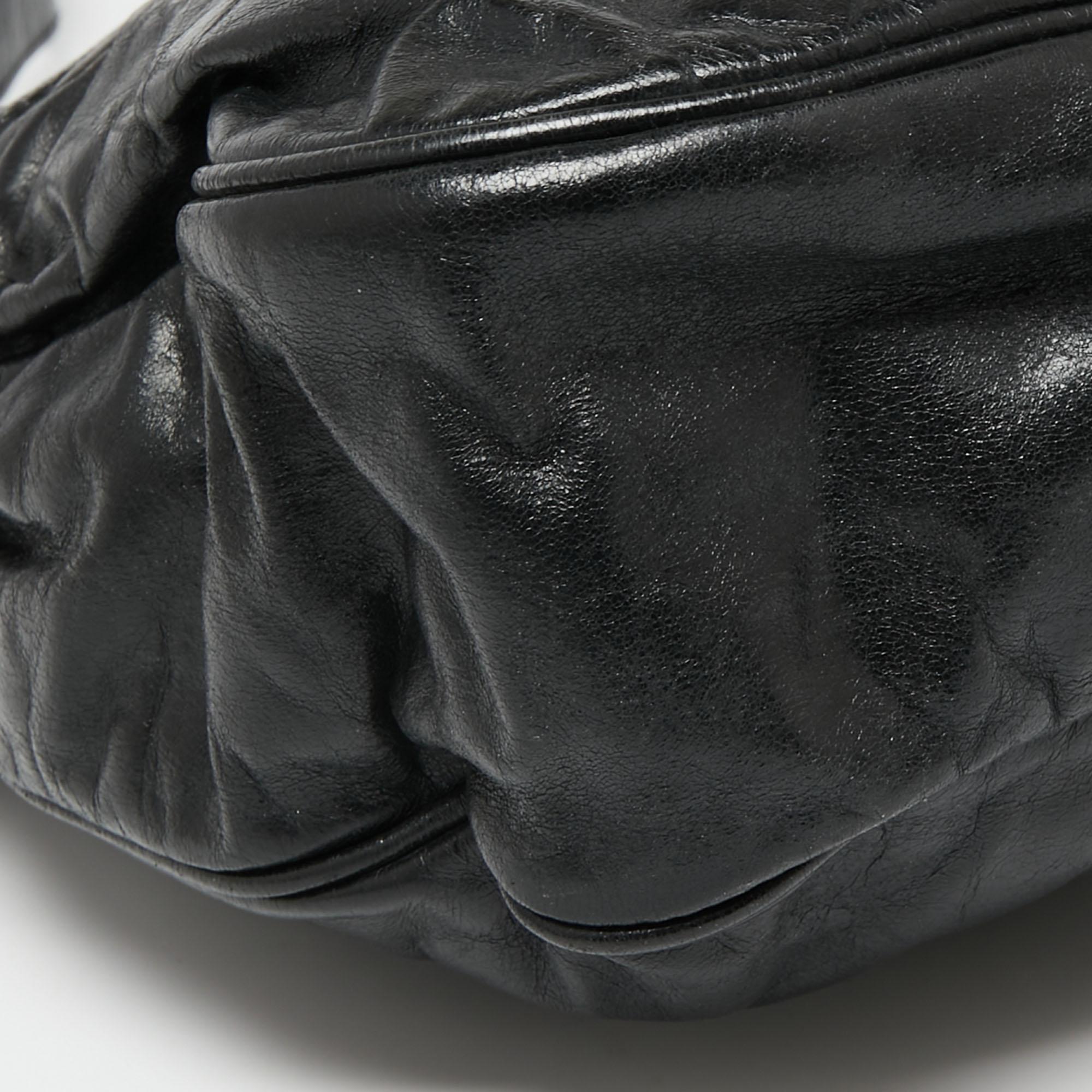 Marc Jacobs Black Leather Lorna Shoulder Bag 4