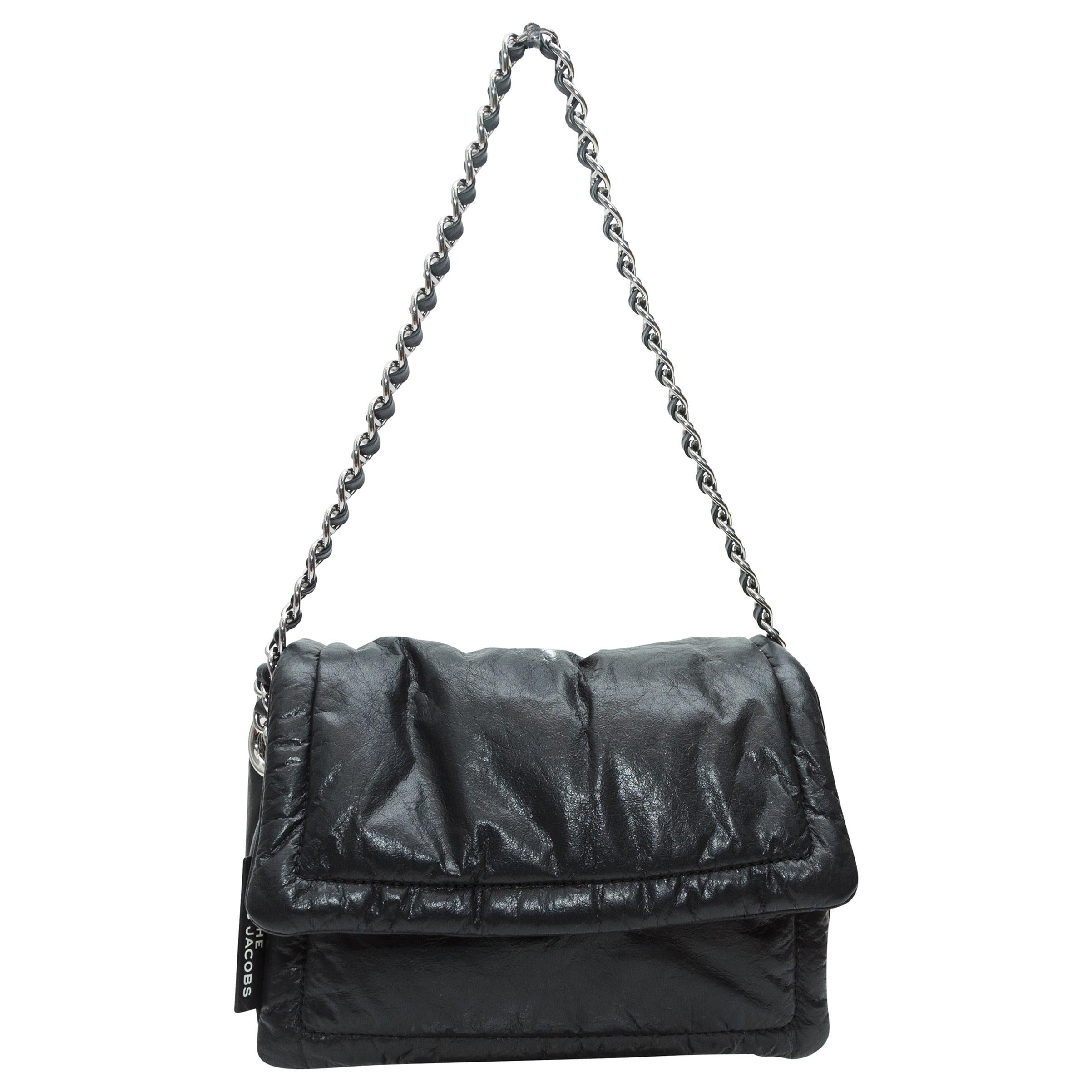 Marc Jacobs Black Leather Pillow Bag For Sale at 1stDibs marc jacobs