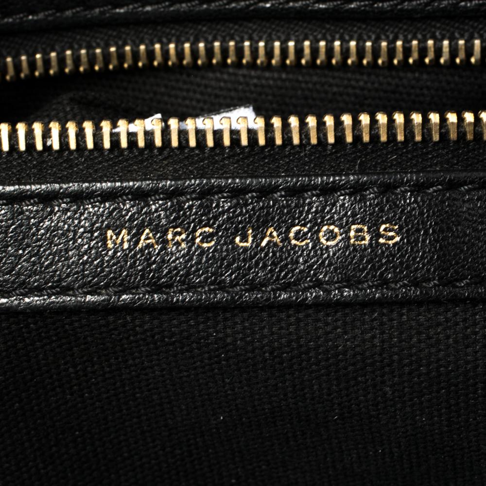 Marc Jacobs Black Leather Quilted Chain Tote 2