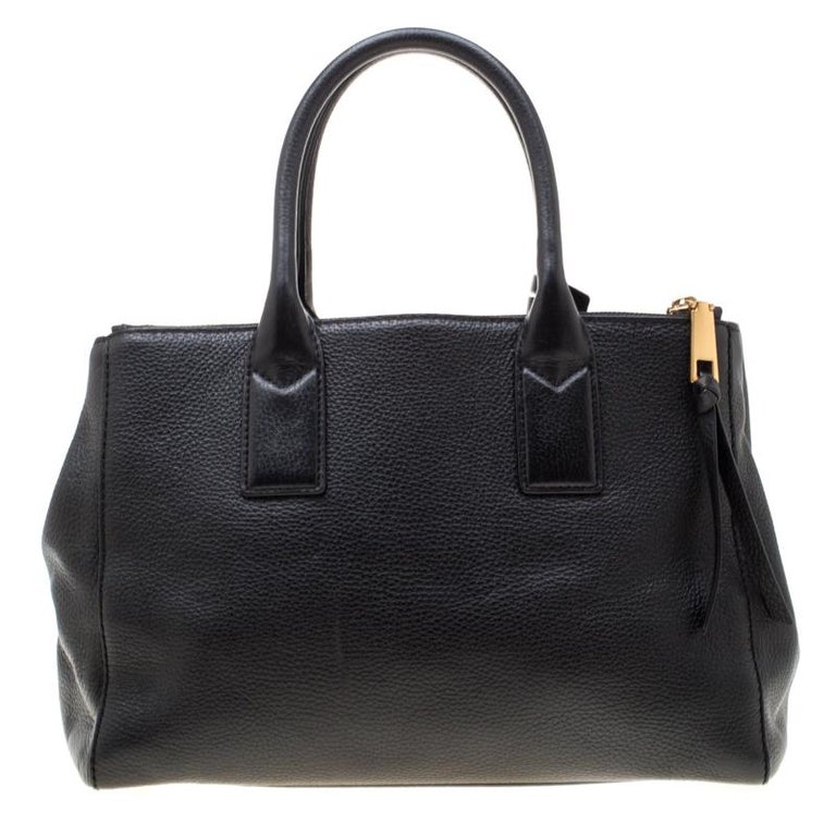 Marc Jacobs Black Leather Recruit East West Tote For Sale at 1stDibs