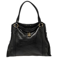 Used Marc Jacobs Black Leather Wellington Fulton Satchel