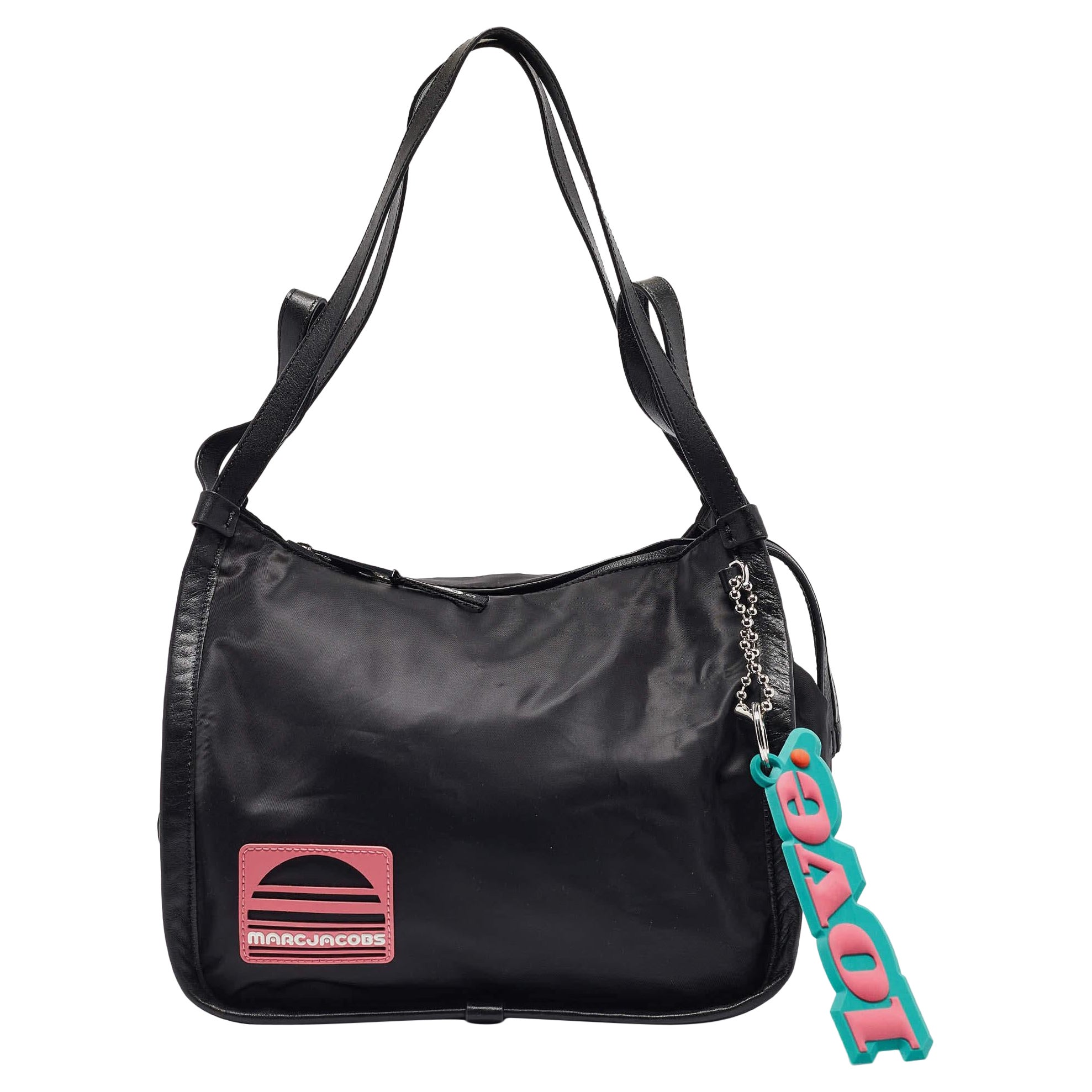 Marc Jacobs Black Nylon and Leather Sport Tote