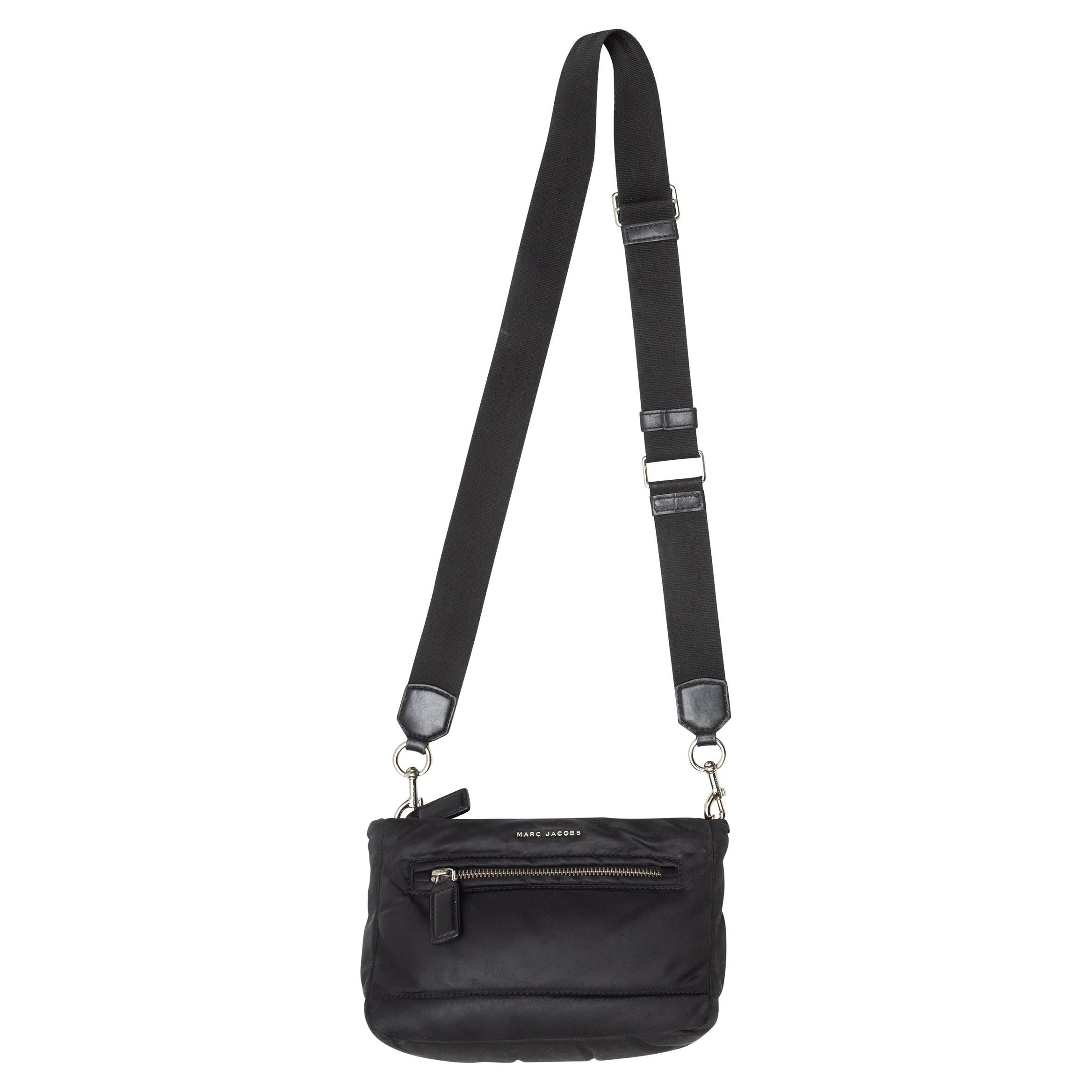 NWT MARC JACOBS Playback Crossbody Bag In Black Saffiano Leather