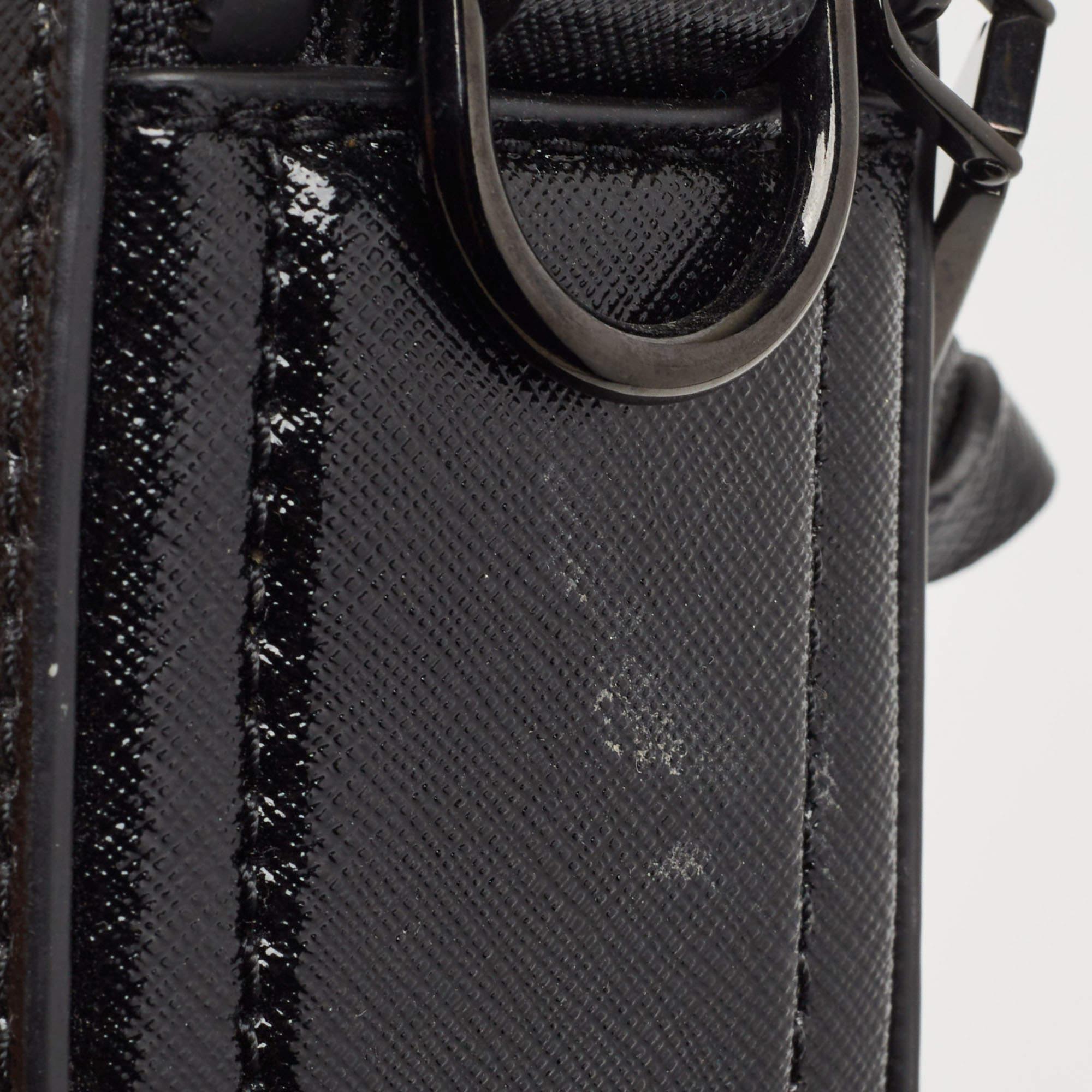 Marc Jacobs Black Patent Leather Snapshot Camera Crossbody Bag 7