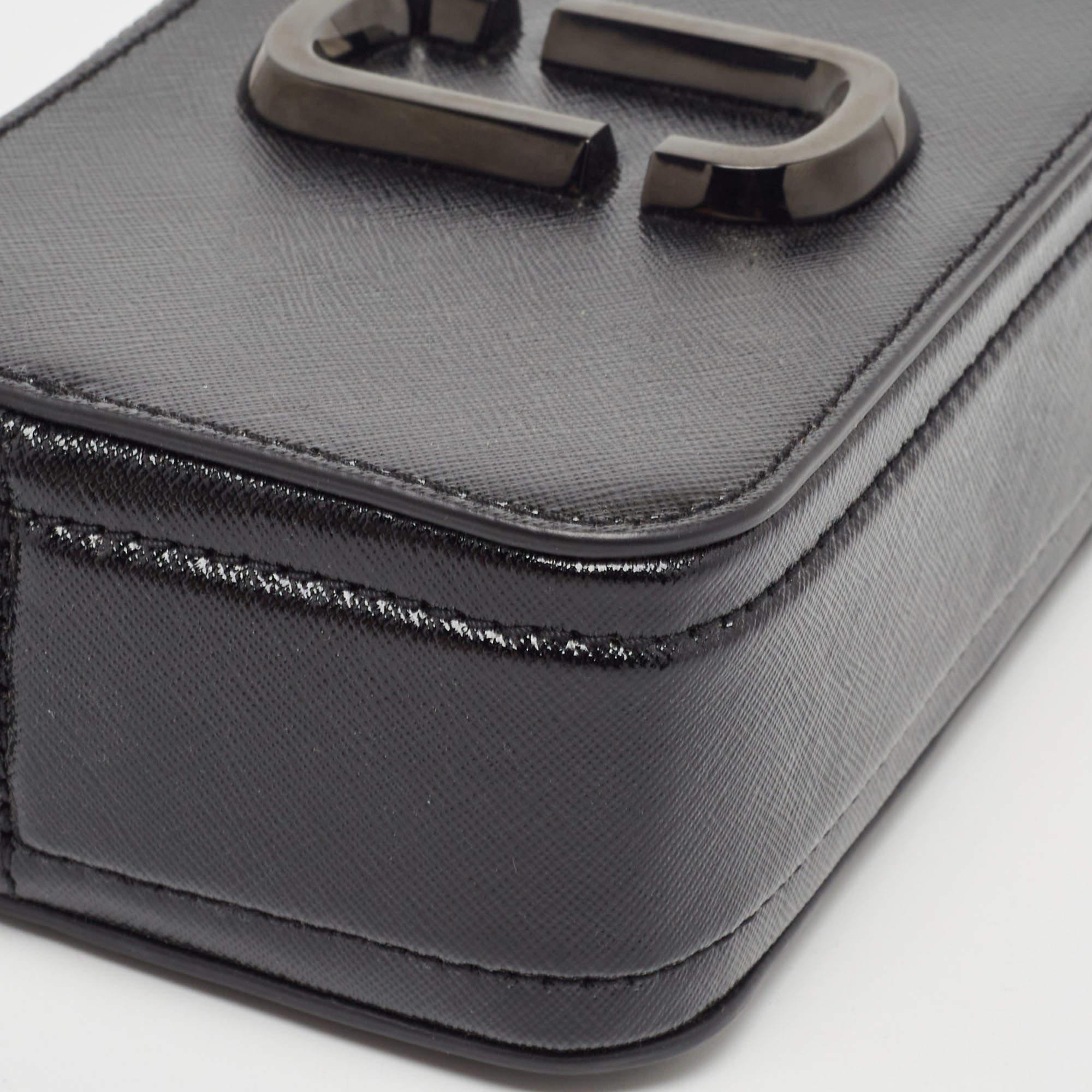 Marc Jacobs Black Patent Leather Snapshot Camera Crossbody Bag 3
