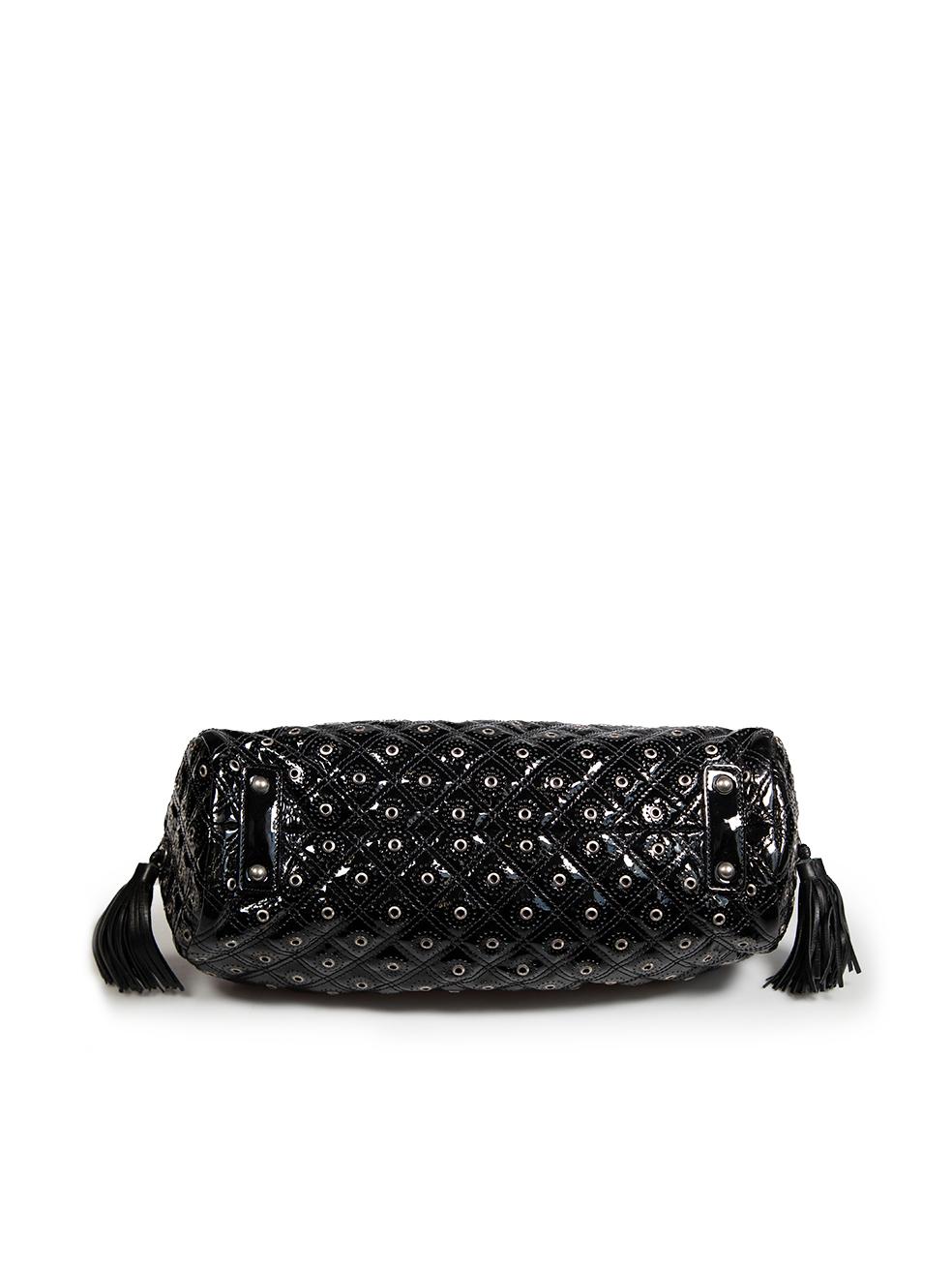 Women's Marc Jacobs Black Patent Quilted Handbag