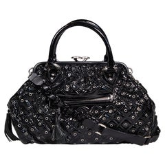 Marc Jacobs Black Patent Quilted Handbag