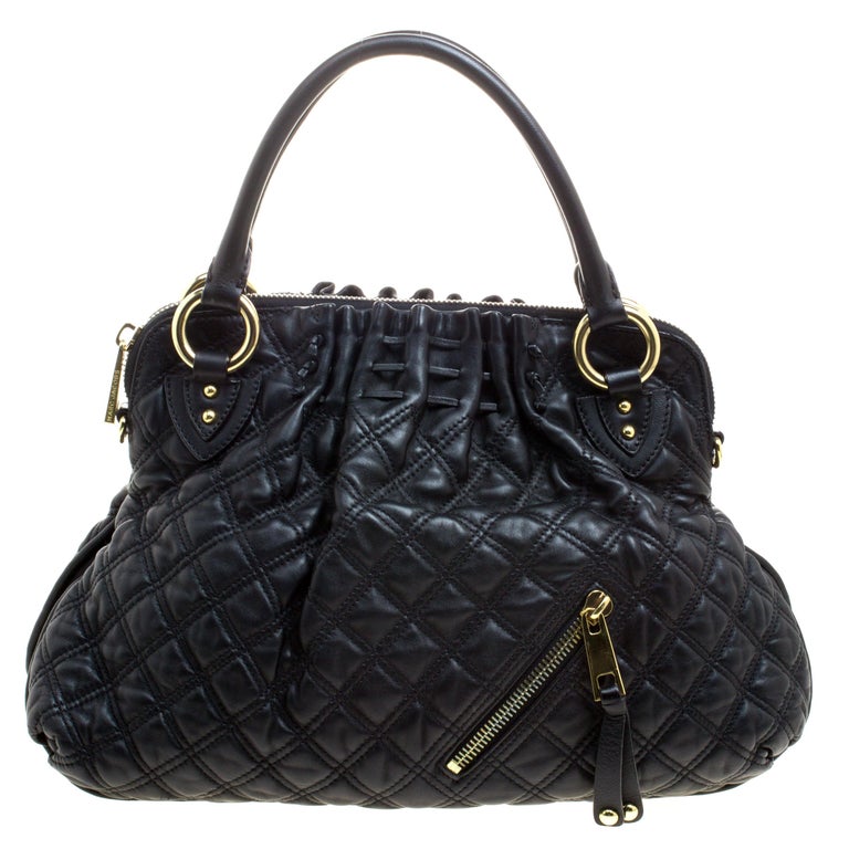Marc Jacobs Black Quilted Leather Cecilia Satchel For Sale at 1stDibs