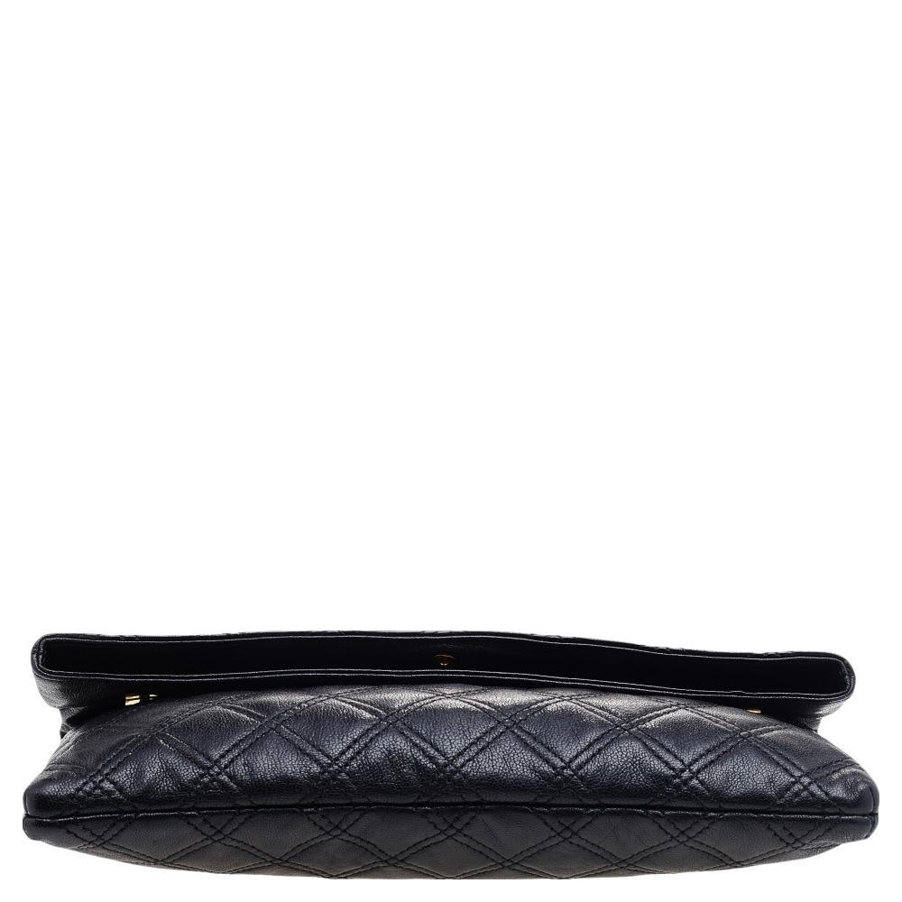 Marc Jacobs Black Quilted Leather Eugenie Clutch 3