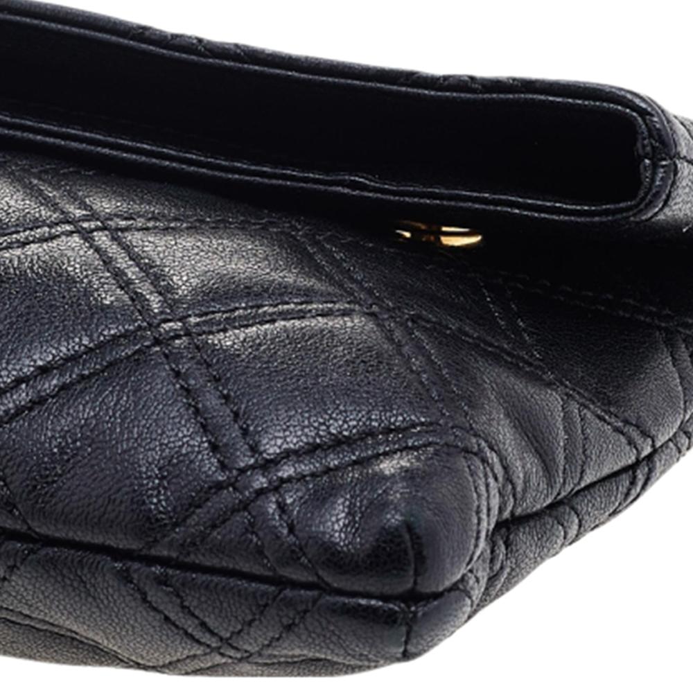 Marc Jacobs Black Quilted Leather Eugenie Clutch 4