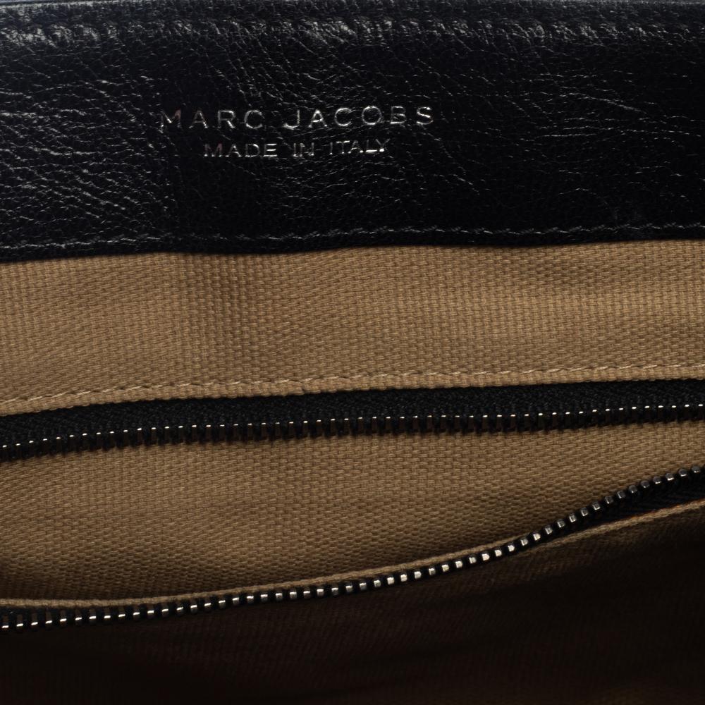 Marc Jacobs Black Quilted Leather Large Baroque Single Shoulder Bag 8