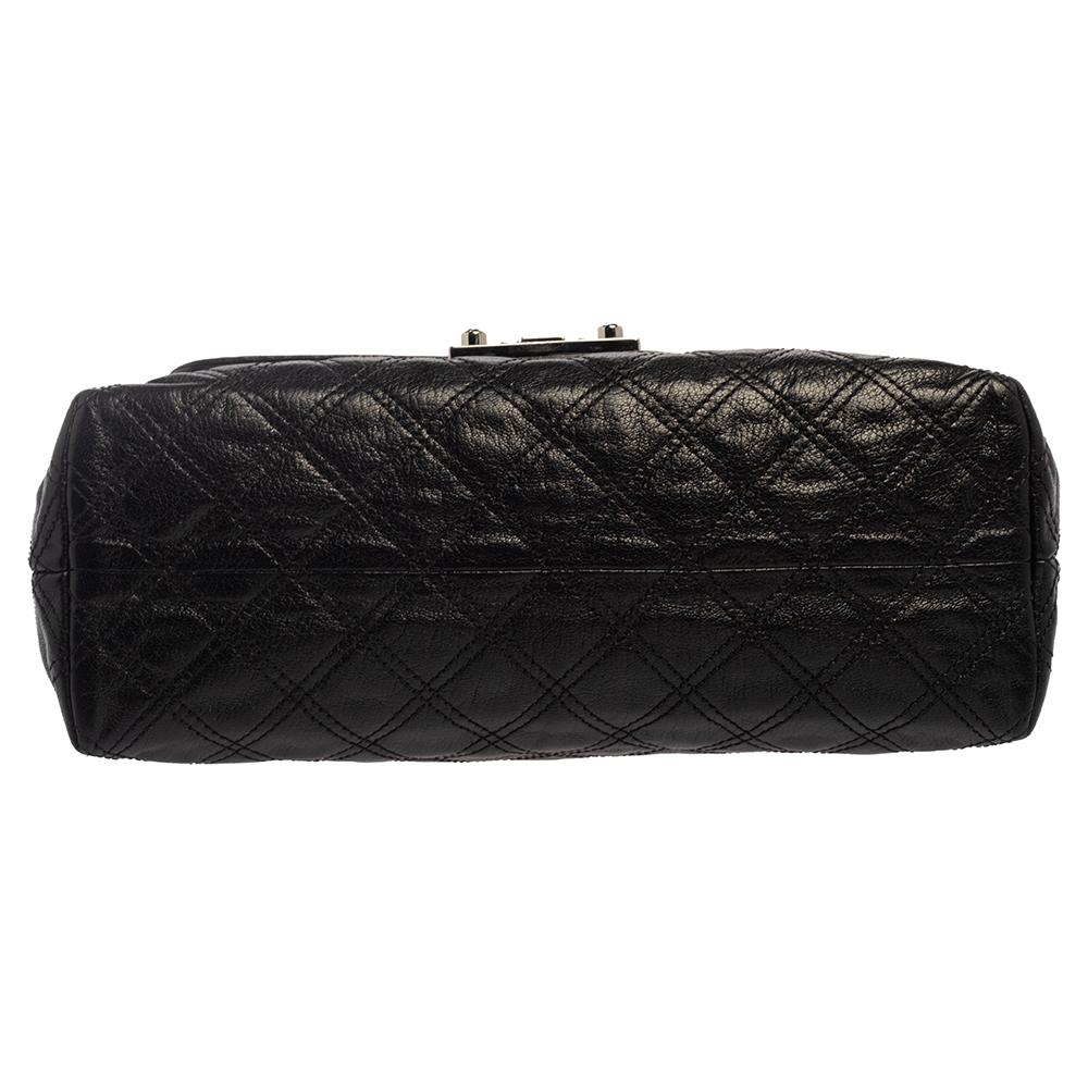 Marc Jacobs Black Quilted Leather Large Baroque Single Shoulder Bag 1