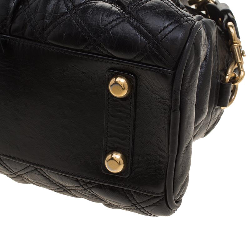 Marc Jacobs Black Quilted Leather Satchel 1