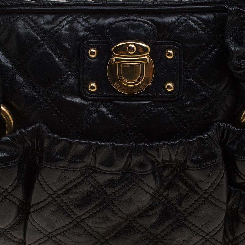Marc Jacobs Black Quilted Leather Satchel 2