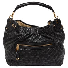 Marc Jacobs Black Quilted Leather Stam Hobo