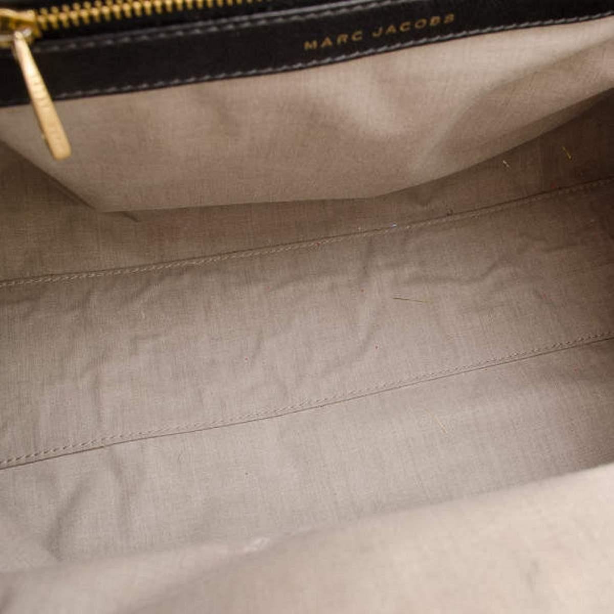 Marc Jacobs Black Quilted Leather Stam Satchel 5