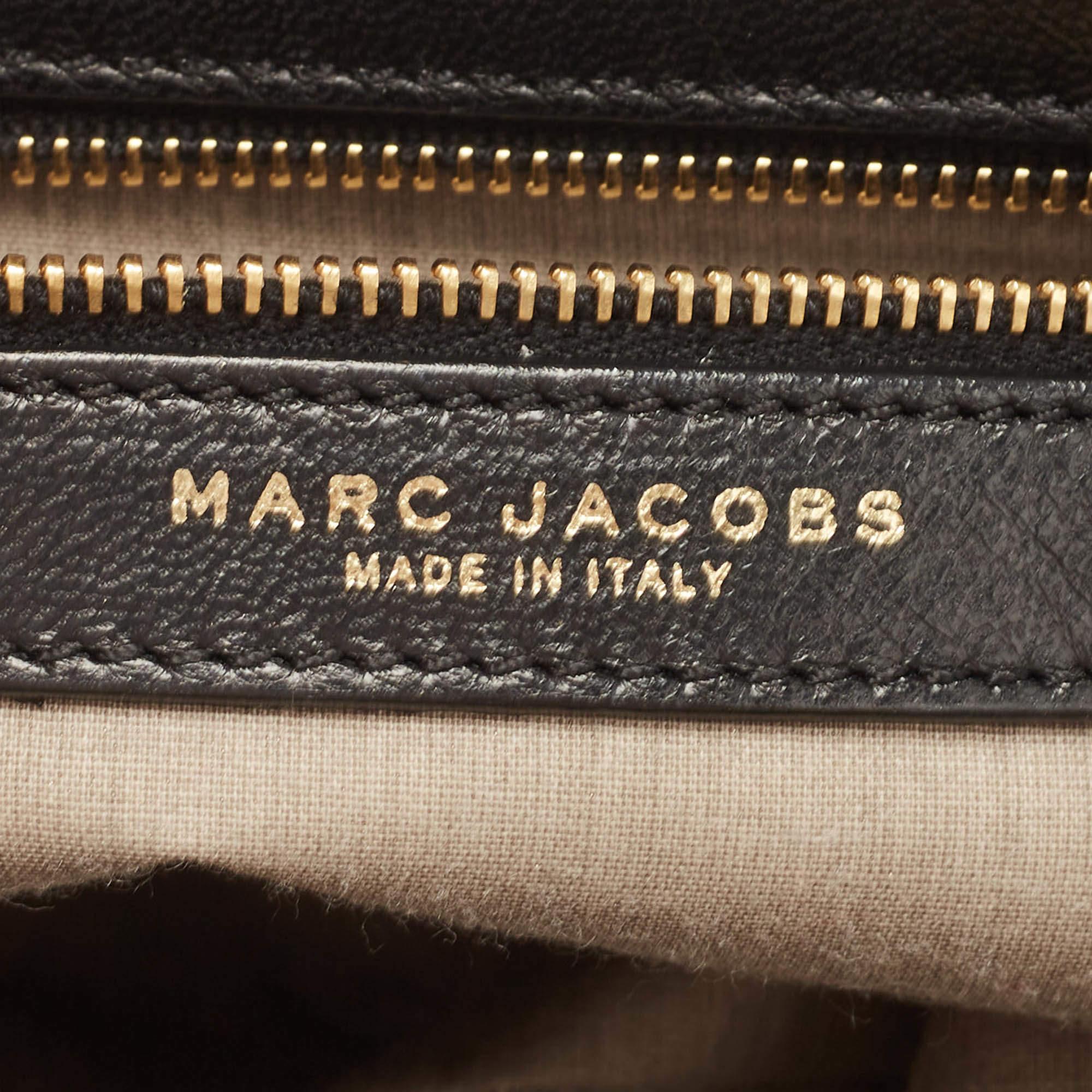 Marc Jacobs Schwarze gesteppte Ledertasche mit Stam Satchel Damen