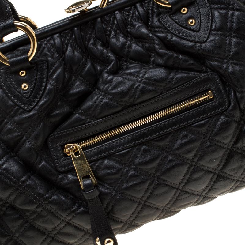 Marc Jacobs Black Quilted Leather Stam Shoulder Bag 5