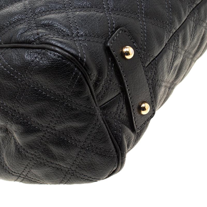 Marc Jacobs Black Quilted Leather Stam Shoulder Bag 3