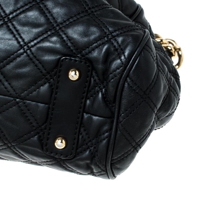 Marc Jacobs Black Quilted Leather Stam Shoulder Bag 1