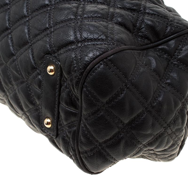 Marc Jacobs Black Quilted Leather Stam Shoulder Bag 1