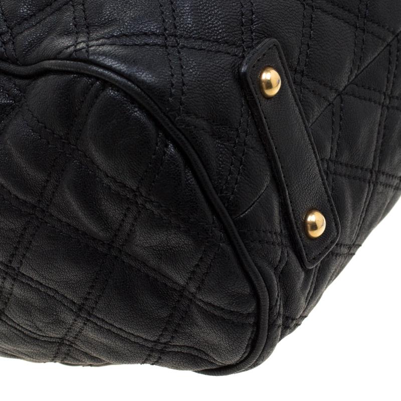 Marc Jacobs Black Quilted Leather Stam Shoulder Bag 3