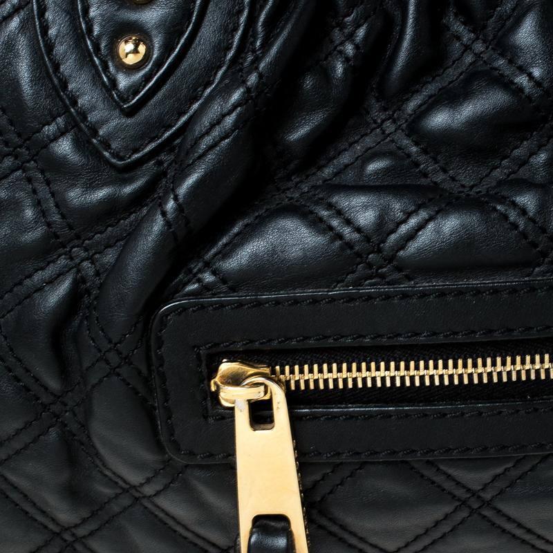 Marc Jacobs Black Quilted Leather Stam Shoulder Bag 4