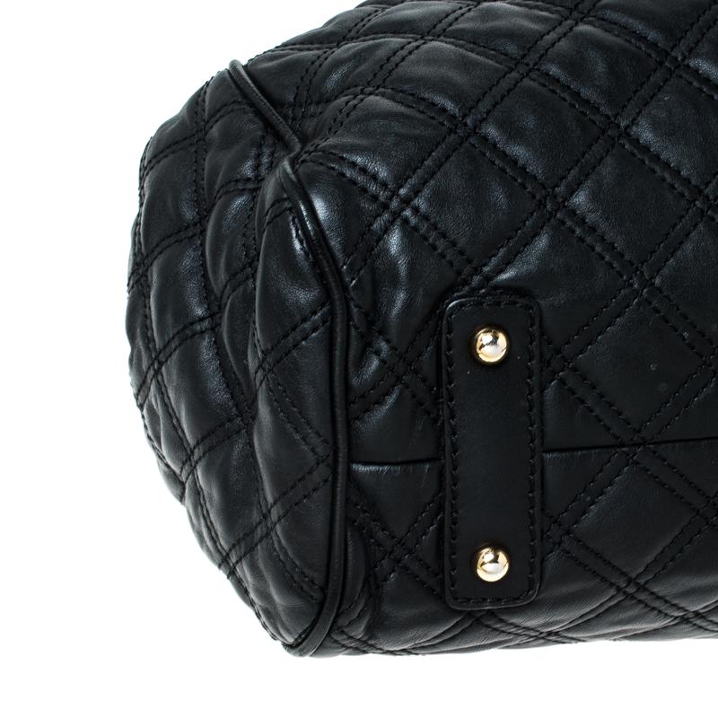 Marc Jacobs Black Quilted Leather Stam Shoulder Bag 5