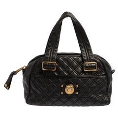 Marc Jacobs - Sac Bowler Ursula en cuir matelassé noir