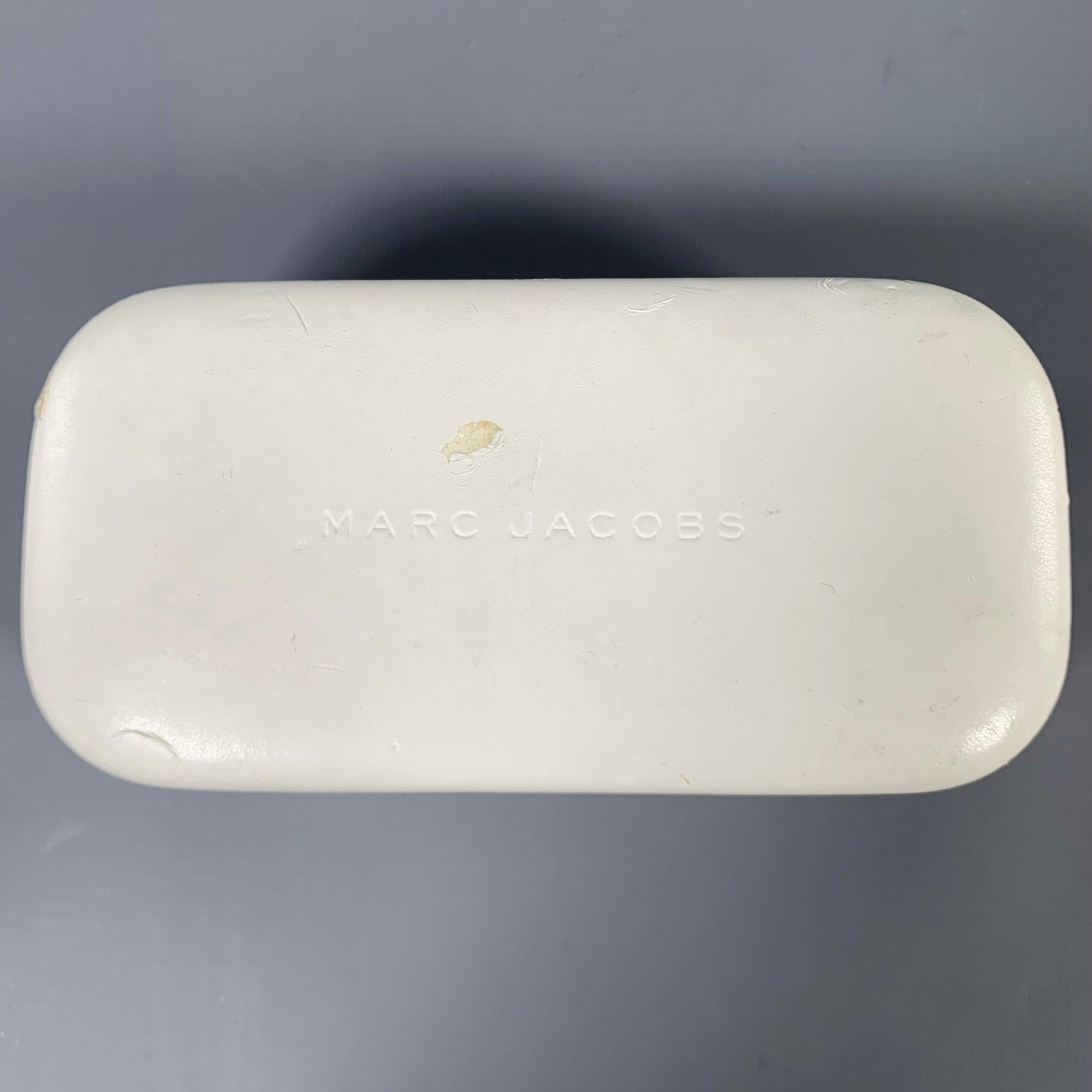 MARC JACOBS Black Silver Signature Print Acetate Sunglasses For Sale 4