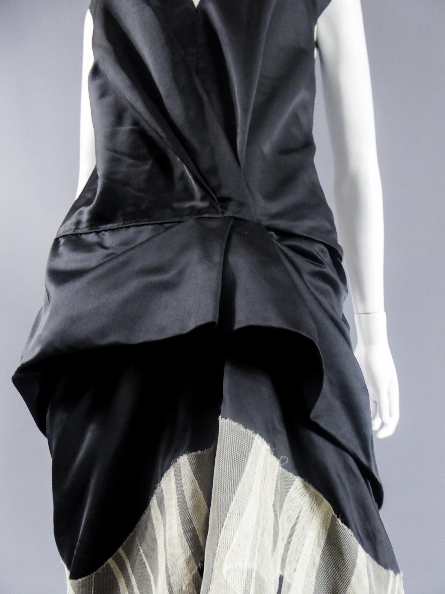 Marc Jacobs black waxed satin Dress, circa 2000 For Sale 7