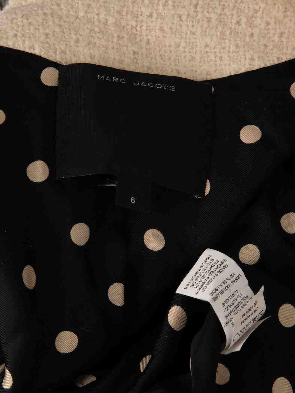 Women's Marc Jacobs Black & White Checkered Scallop Blazer Size M