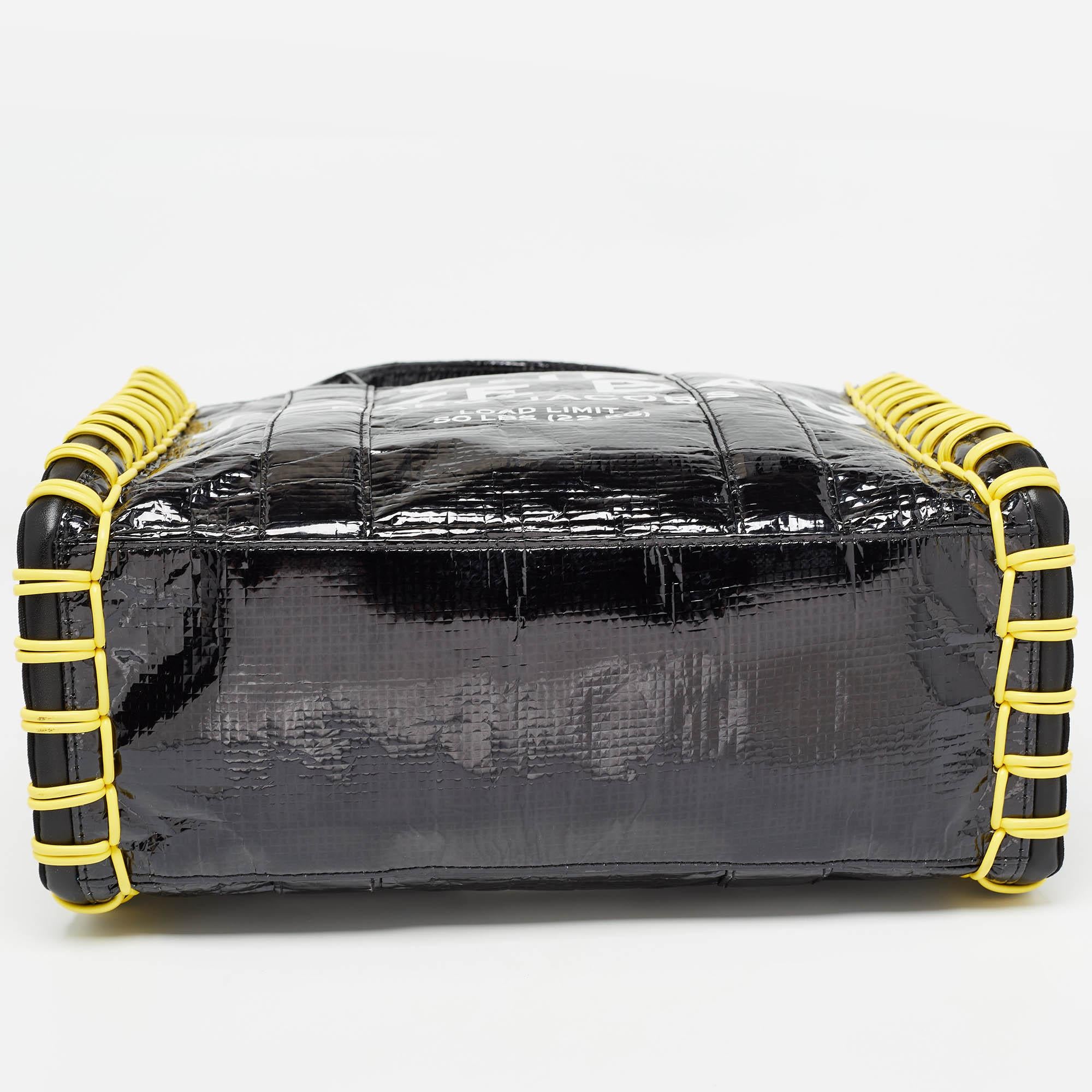 Marc Jacobs Black/Yellow Tarp Medium The Tote Bag 2