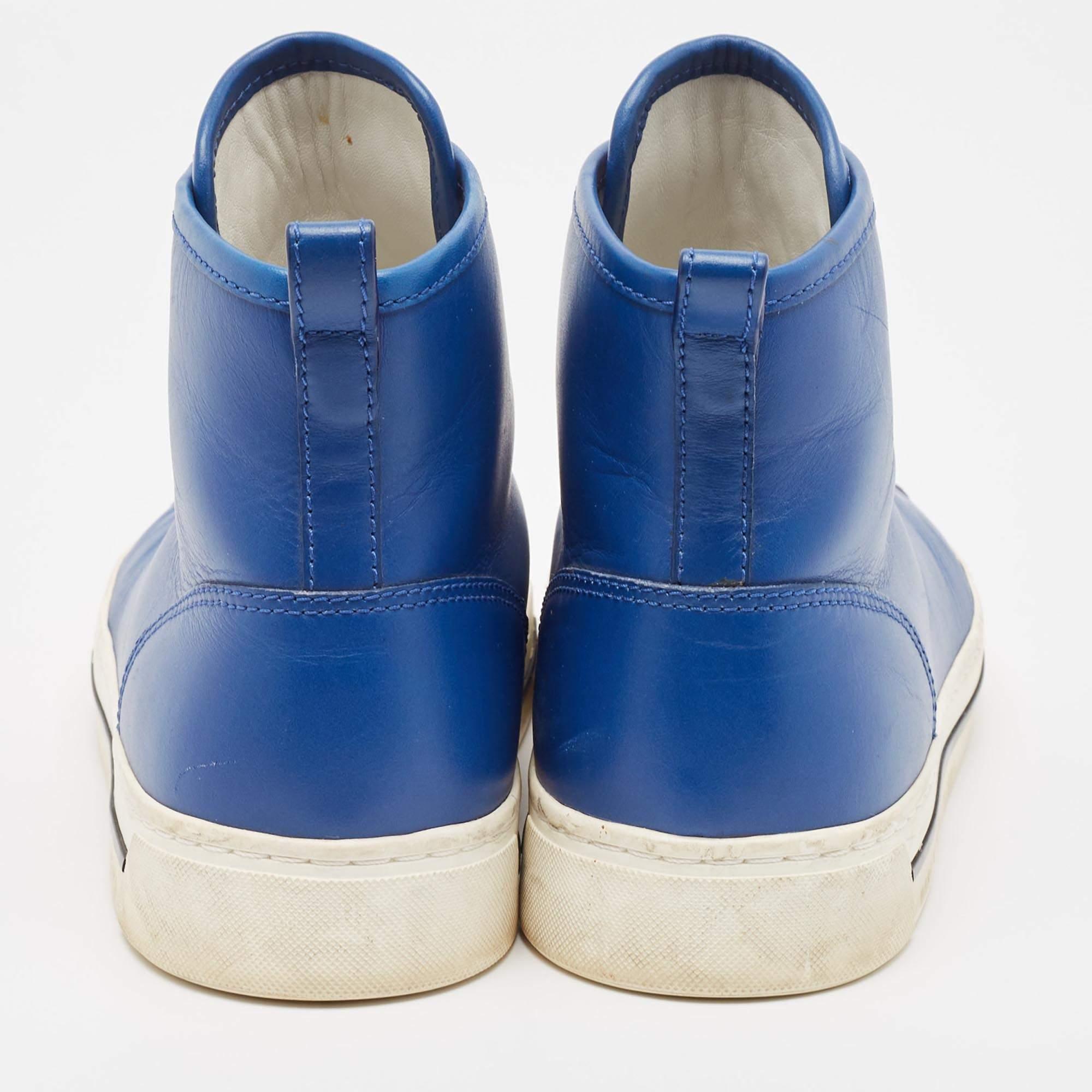 Donna Marc Jacobs - Sneakers alte in pelle blu misura 36 in vendita