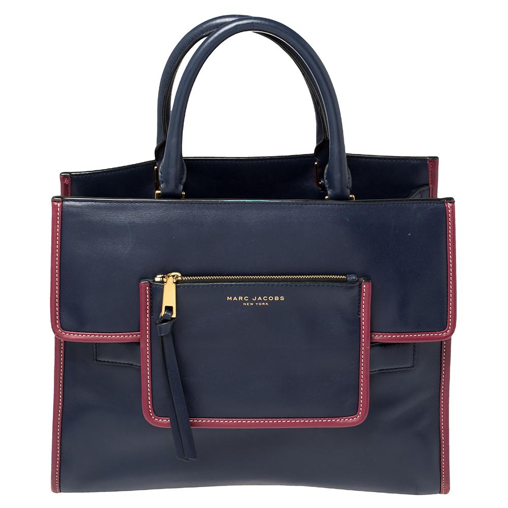 Marc Jacobs Blue Leather Madison Tote 6