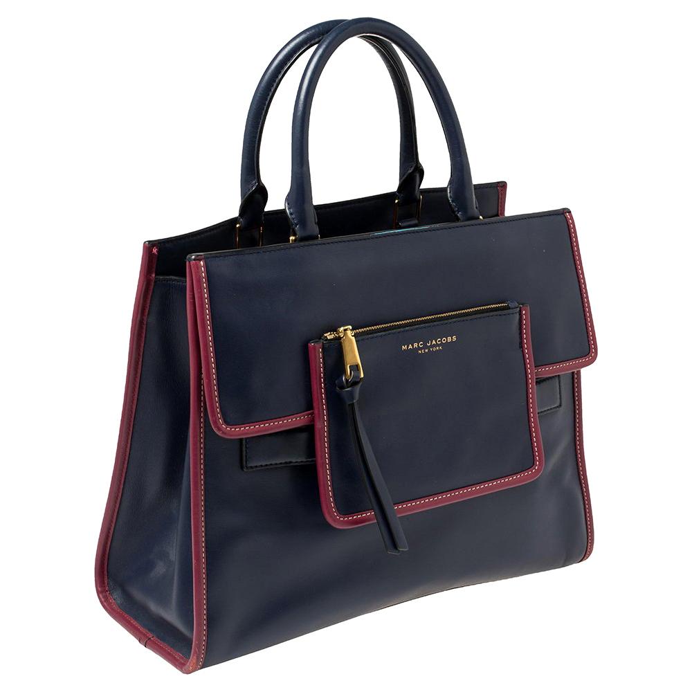 Marc Jacobs Blue Leather Madison Tote