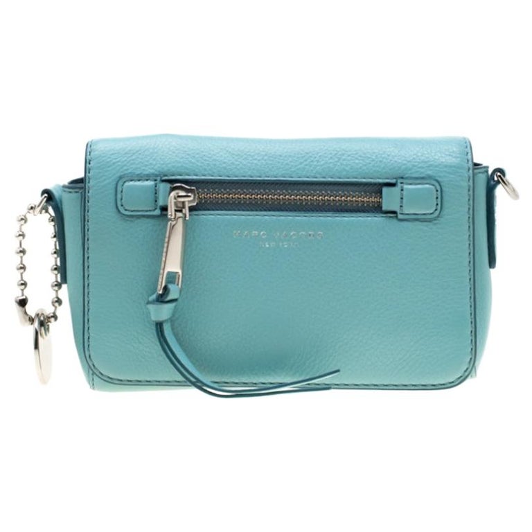 Marc Jacobs Blue Leather Recruit Crossbody Bag For Sale at 1stDibs