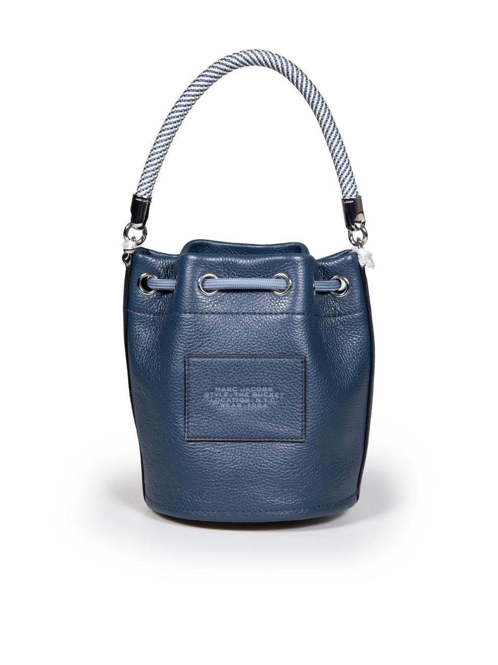 Marc Jacobs Blue Leather 'The Bucket' Bag In New Condition For Sale In London, GB