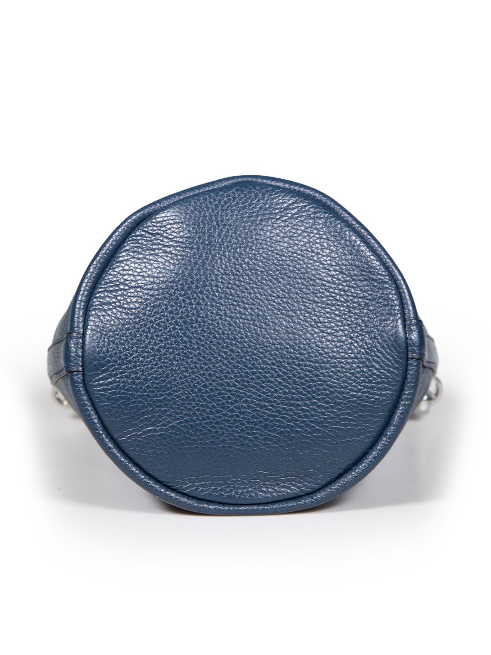 Women's Marc Jacobs Blue Leather 'The Bucket' Bag For Sale