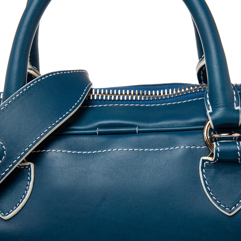 Marc Jacobs Blue Leather The Venetia Bowler Bag 2