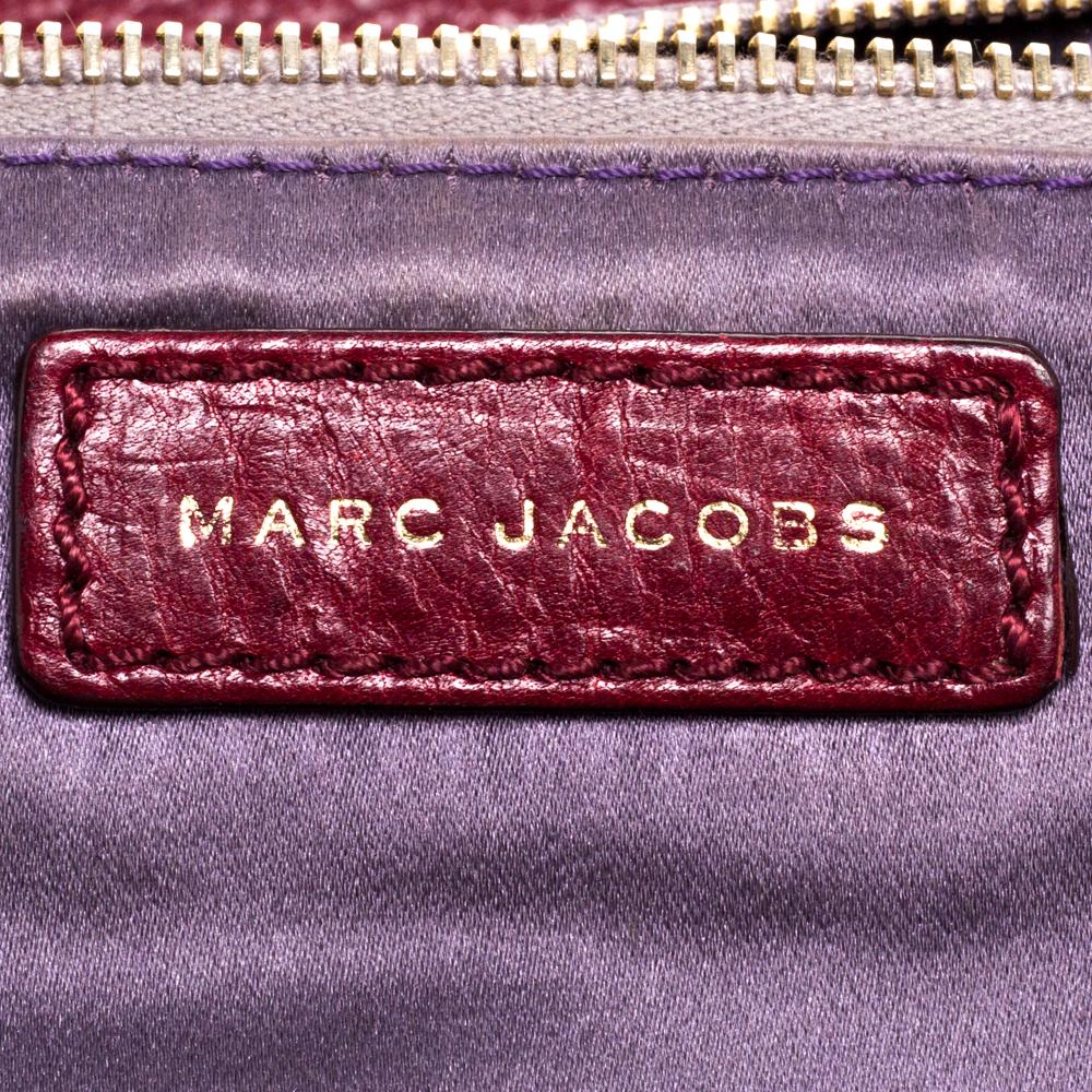 Marc Jacobs - Sac à bandoulière Memphis Robert Jena en cuir matelassé bleu/métallique en vente 5