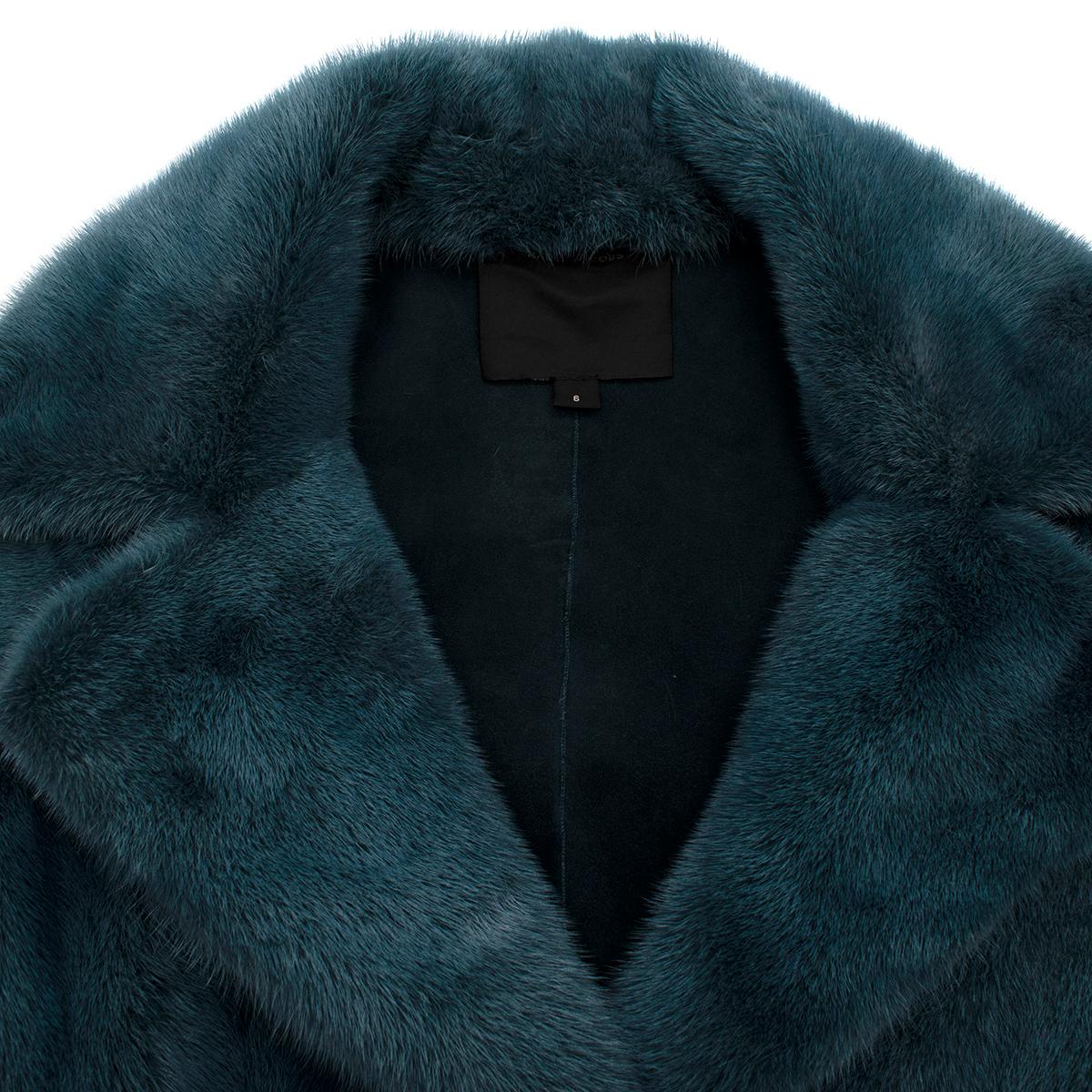 marc jacobs blue fur coat
